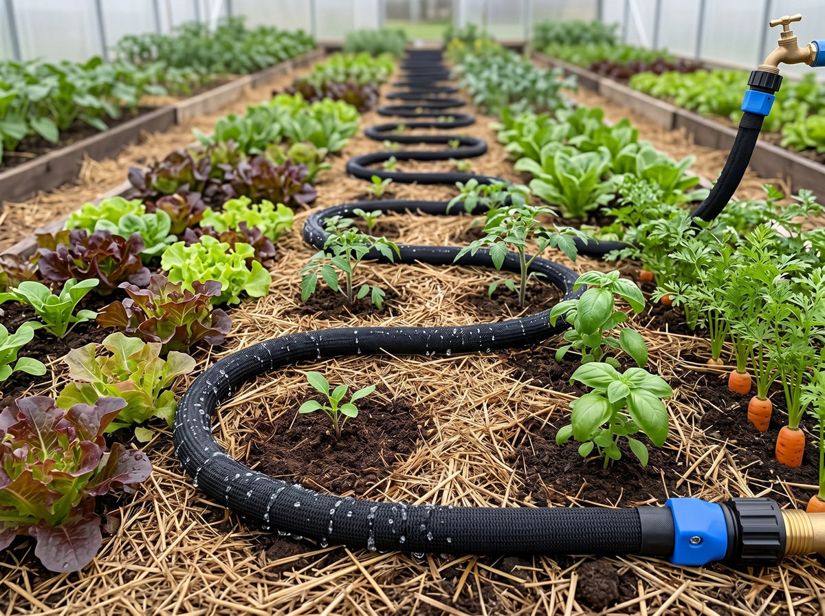 Ortekor DriPhera | 100ft Soaker Hose for Garden with Eco-Friendly Design | Efficient Deep Root Hydration