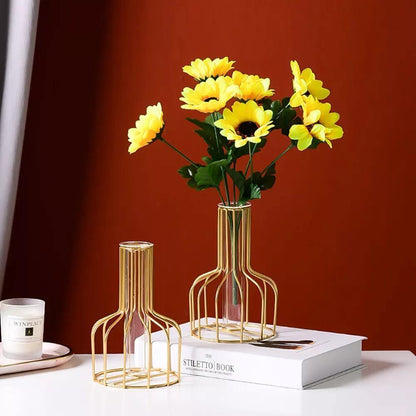 Vase with Test Tube and Iron Stand