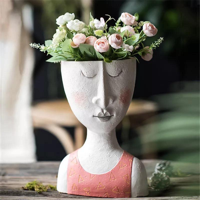 Persona Caricature Sculpture Pot