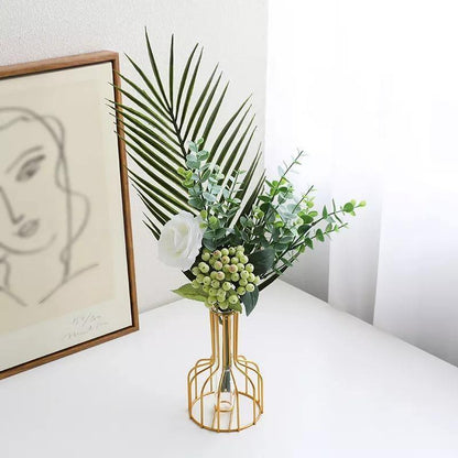 Vase with Test Tube and Iron Stand