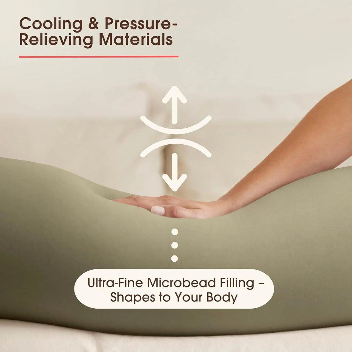 Ortekor ComfortNest | Almohada de embarazo ajustable para cuerpo completo con funda extraíble | Soporte ergonómico para un mejor descanso