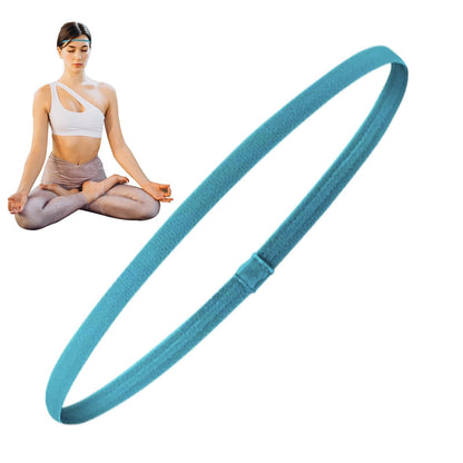 Stretchy Non-Slip Athletic Headbands for Women — 4-Pack Workout Hair Bands for Running, Yoga, Gym