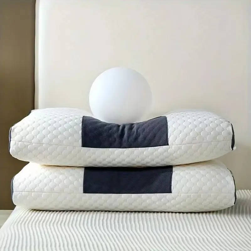 Juego de almohadas contorneadas suaves para cuello para un mejor soporte al dormir