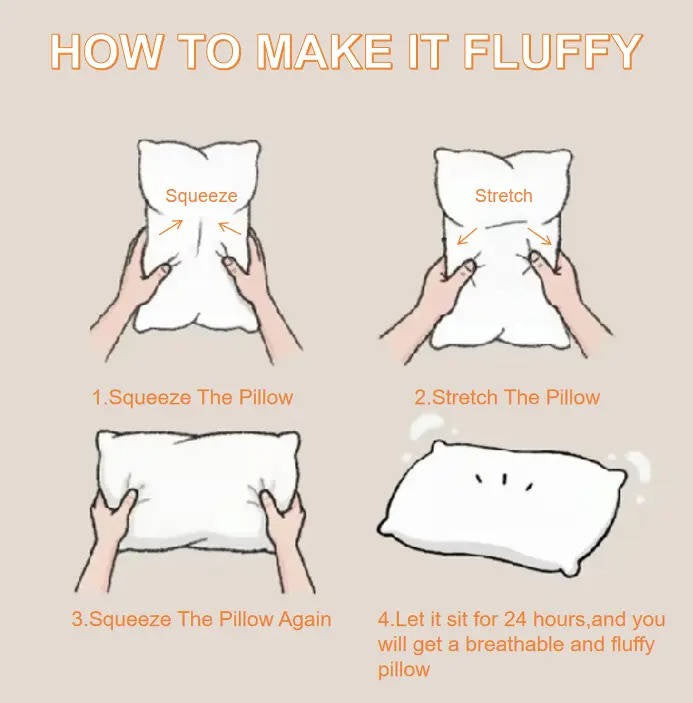 Almohadas de cama acolchadas de felpa con relleno hipoalergénico para quienes duermen de lado