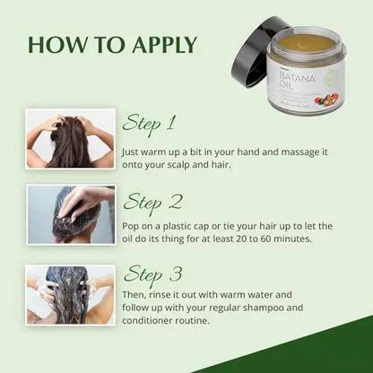 Aceite natural de Batana para un cabello y cuero cabelludo sanos