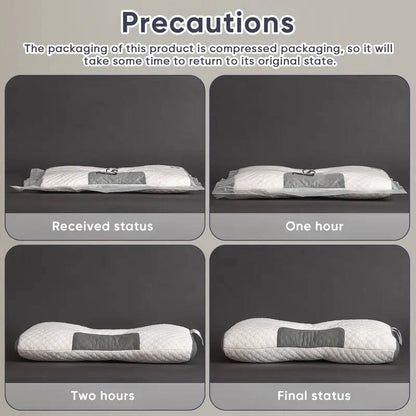 Juego de almohadas contorneadas suaves para cuello para un mejor soporte al dormir