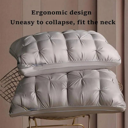 Almohadas de cama acolchadas de felpa con relleno hipoalergénico para quienes duermen de lado