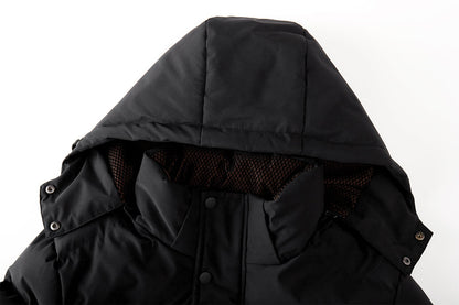 Waterproof Insulated Winter Parka Jacket with Detachable Hood for Men | Cold Weather Outdoor Coat with Padded Lining