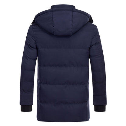 Waterproof Insulated Winter Parka Jacket with Detachable Hood for Men | Cold Weather Outdoor Coat with Padded Lining