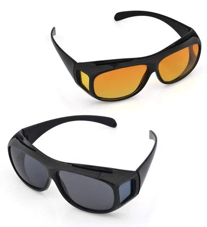 VisionGuard | Gafas para conducir de noche con lentes polarizadas antirreflejantes | Claridad mejorada para una conducción nocturna segura