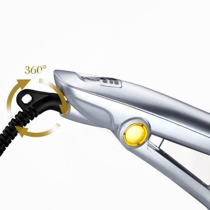 Dual-Function Rotating Barrel Hair Tool with Ionic Bristles for Curls and Smooth Styles | Ceramic Heated Styling Wand with Auto Shutoff for