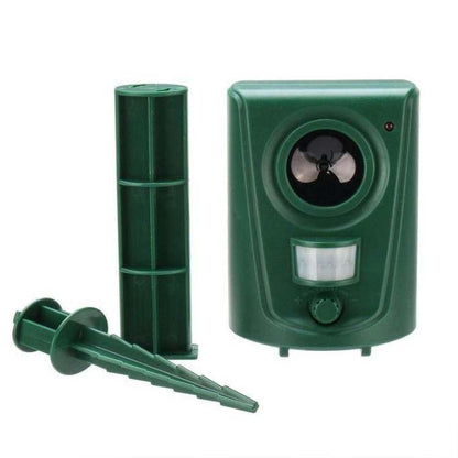 Motion-Activated Outdoor Cat Deterrent with Ultrasonic Sound Technology for Yards & Gardens