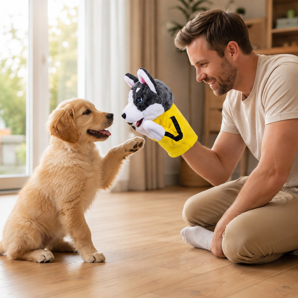 Ortekor Interactive Boxing Pet Puppet for Indoor Play – Squeeze-to-Punch Sound Toy for Bored Dogs & Cats