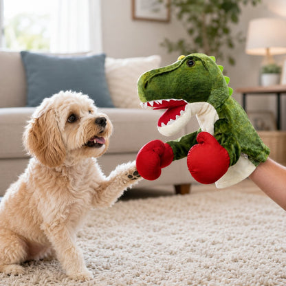 Ortekor Interactive Boxing Pet Puppet for Indoor Play – Squeeze-to-Punch Sound Toy for Bored Dogs & Cats