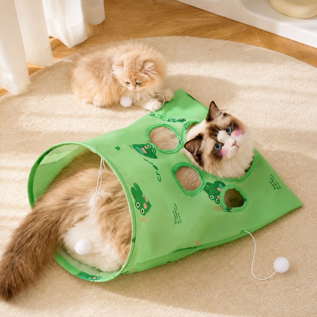 Ortekor Interactive Cat Crinkle Play Sack for Indoor Cats - Hide, Pounce & Stay Busy While You're Away