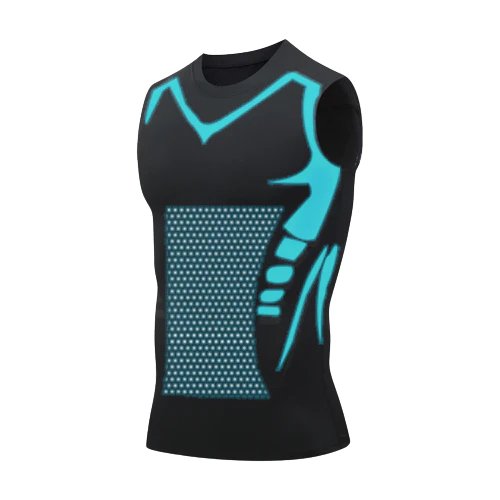 Men's Compression Undershirt with Posture Support & Core Shaping | Sleeveless Athletic Tank Top for Gym & Everyday Wear | Breathable