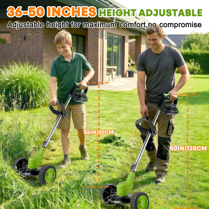 Electric Weed Eater, Electric Weed Wacker, Lawn Edger, Battery Powered Grass Cutter, 3 in 1 Battery Weed Trimmer