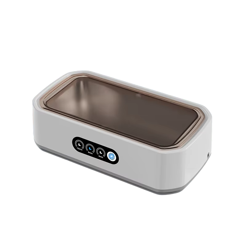 Ultrasonic Jewelry Cleaner 22oz Tank Sonic Vibration for Rings Glasses Watches Dentures 3 Timer Settings Quiet Operation Stainless Steel