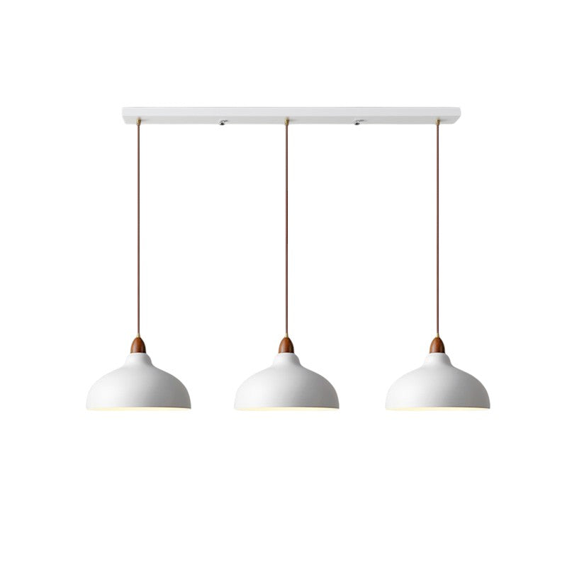 Nordic Wood & Metal Pendant Light – Height-Adjustable Drop Ceiling Fixture for Kitchen Island & Dining Room