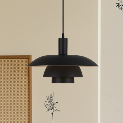 Kitchen Island Pendant Light, Modern Kitchen Pendant Lamp for Dining Room, Black Dimmable Ceiling Light Fixture