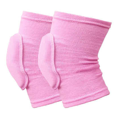 Cushioned Knee Pads for Yoga, Floor Cleaning, Gardening & Home Workouts | Protective Knee Support for Hard Surfaces | Elastic Fit Stays Secu