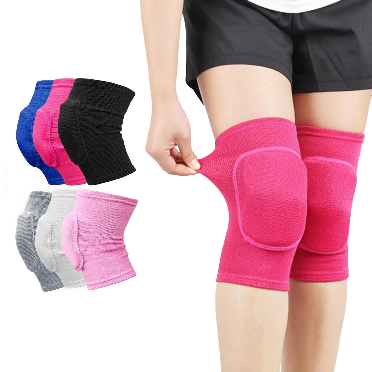 Cushioned Knee Pads for Floor Work, Yoga, Exercise & Gardening – Shock-Absorbing EVA Foam Protection for Hard Surfaces & Household Tasks
