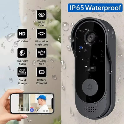 Video Doorbell with Two-Way Talk & Night Vision for Front Door Security