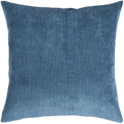 Ribbed Velvet-Look Pillow Cover Square Throw Cushion Case Soft Textured Home Decor for Couch Sofa Bedroom Living Room