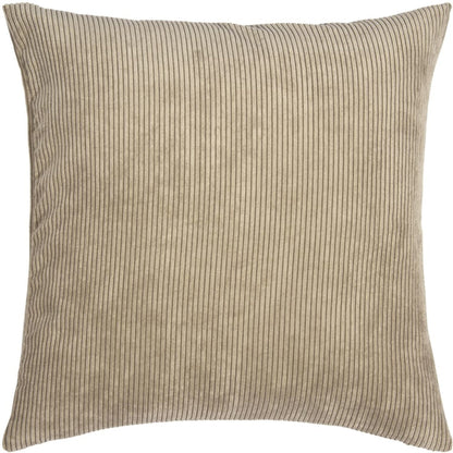 Ribbed Velvet-Look Pillow Cover Square Throw Cushion Case Soft Textured Home Decor for Couch Sofa Bedroom Living Room