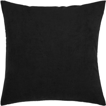 Ribbed Velvet-Look Pillow Cover Square Throw Cushion Case Soft Textured Home Decor for Couch Sofa Bedroom Living Room