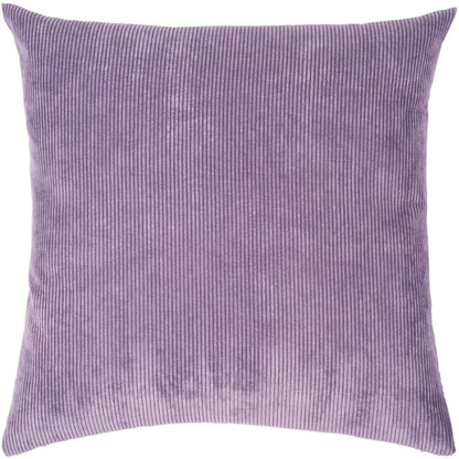 Ribbed Velvet-Look Pillow Cover Square Throw Cushion Case Soft Textured Home Decor for Couch Sofa Bedroom Living Room