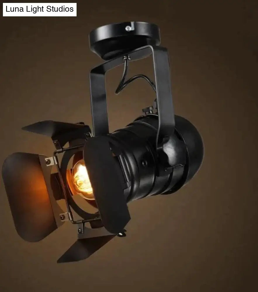 Vintage Industrial Metal Ceiling Spotlight with E27 Socket for Living Room, Bedroom, Dining Room