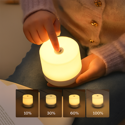 USB Touch-Control Bedside Lamp with 3 Brightness Levels – Portable LED Reading Light for Desk, Nightstand & Dorm Room