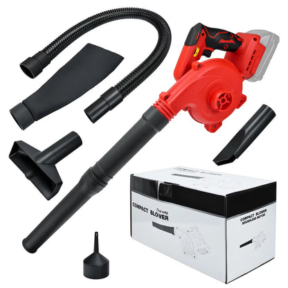 Cordless Brushless Leaf Blower & Vacuum with 18V Battery Compatibility – 6-Speed Handheld Yard Tool for Outdoor Cleaning, Indoor Dusting &