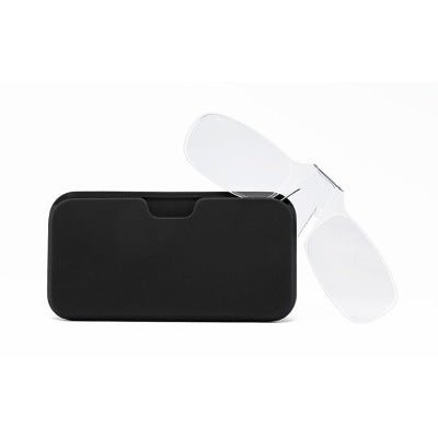 Gafas de lectura de pinza para hombre y mujer: lectores compactos sin montura con puente flexible, gafas de aumento económicas para