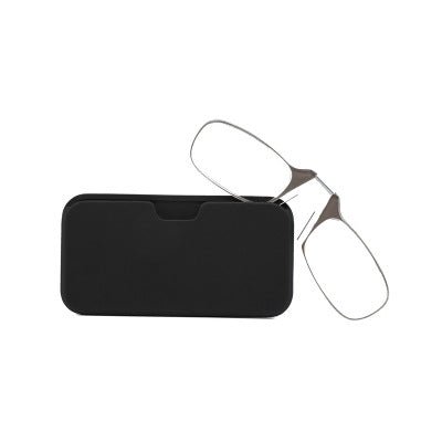 Gafas de lectura de pinza para hombre y mujer: lectores compactos sin montura con puente flexible, gafas de aumento económicas para