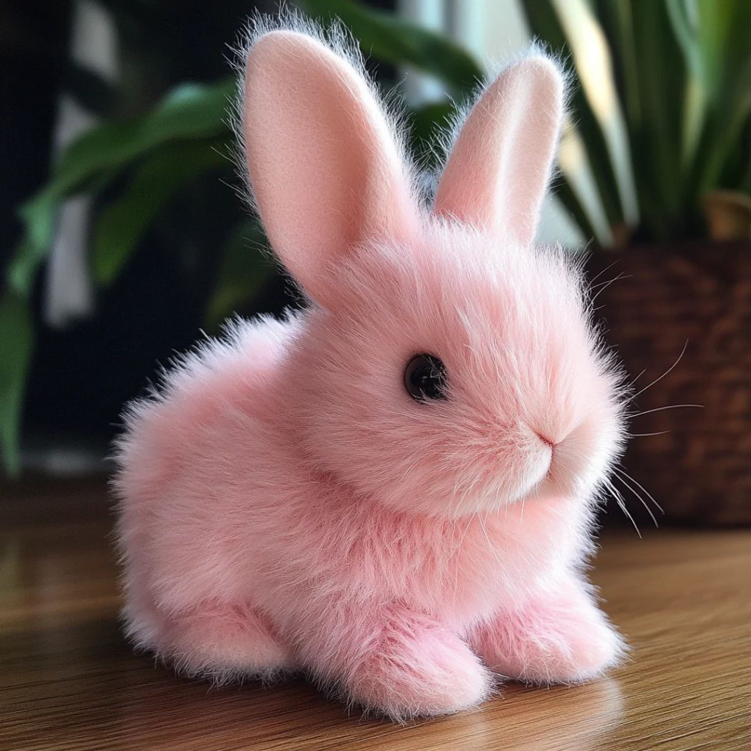 Animated Plush Bunny Toy with Hopping Motion and Floppy Ears for Kids Nursery Bedroom Decor Cuddly Companion Gift