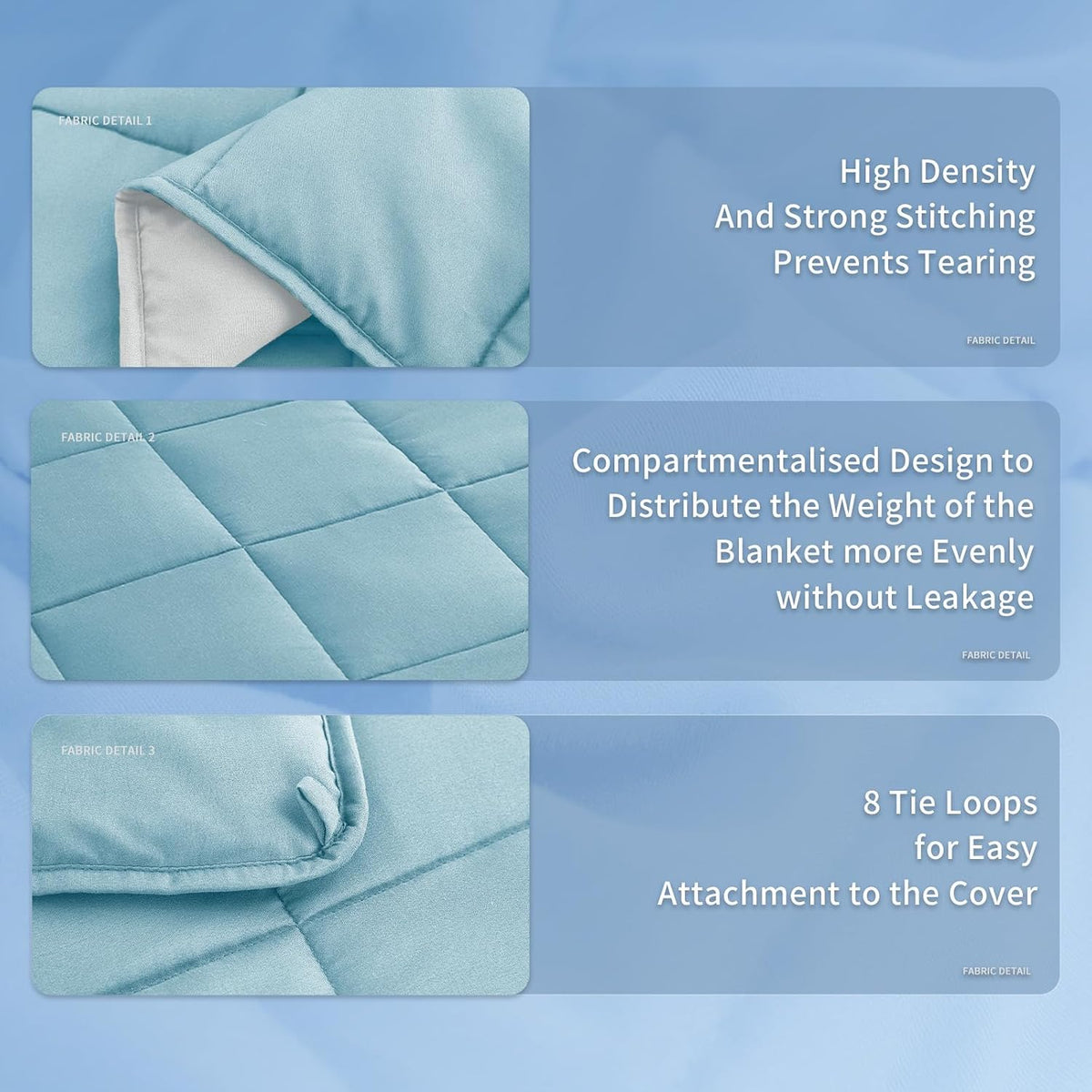 Cozy Comfort | Weighted Blanket with Cooling Microfiber | All-Season Softness for Ultimate Relaxation