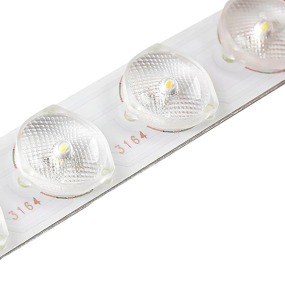 Dimmable Hardwired Ceiling Light Fixture Wood Rim Acrylic Shade 5-Color Temperature Adjustable LED Module for Kitchen Bedroom Living Room