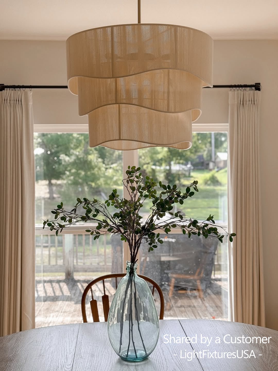 Bohemian 6-Light Tiered Chandelier with Hand-Woven Shade | Adjustable Drum Fixture for Dining Room & Entryway | Hardwired Candelabra Brass