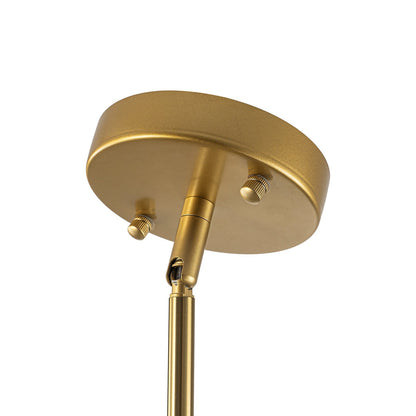 12-Arm Starburst Ceiling Light with Gradient Azure Sphere Shades & Metallic Finish for Entryway