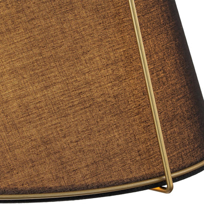 Tapered Fabric Drum Lantern Chandelier with Adjustable Height for Dining Room & Entryway