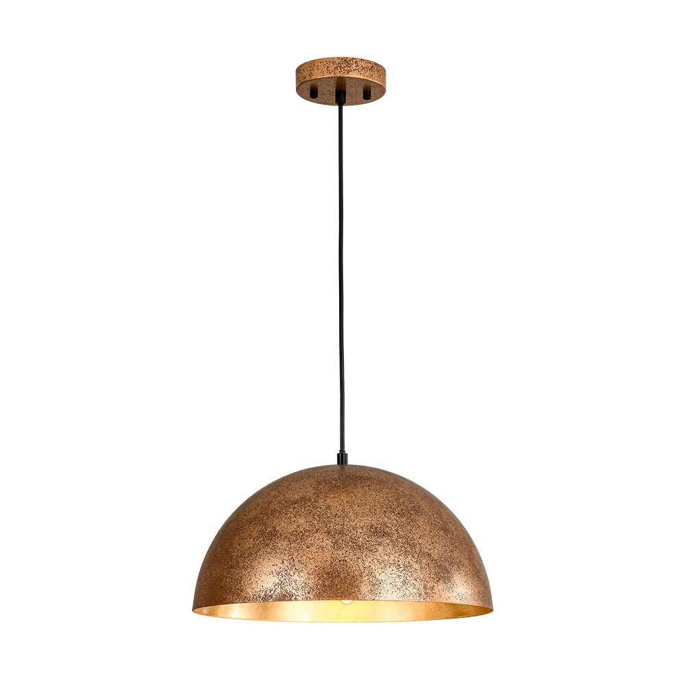 Statement Bowl Pendant Ceiling Light with Gold Interior – Adjustable Cable & Dimmable for Kitchen Island, Dining