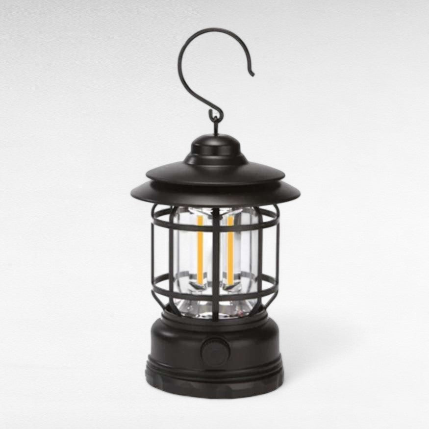 Rechargeable LED Camping Lantern Dimmable USB Portable Outdoor Light Retro Design for Tent Emergency Home Garden