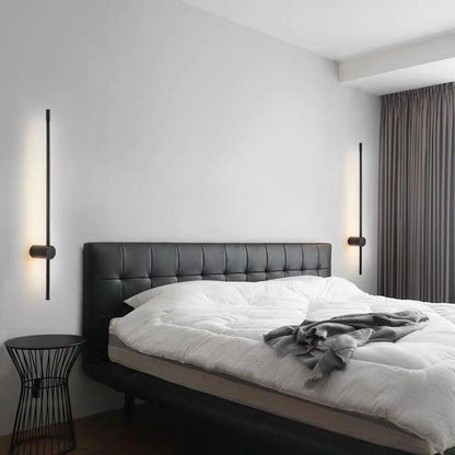 LED Wall Light Fixture Modern Minimalist Linear Sconce for Dining Room Bar Bedroom | Acrylic Iron Construction | Warm White Ambient