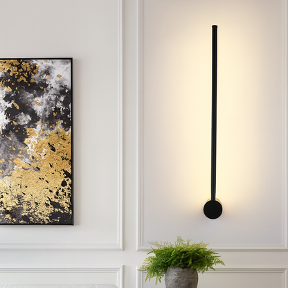 LED Wall Light Fixture Modern Minimalist Linear Sconce for Dining Room Bar Bedroom | Acrylic Iron Construction | Warm White Ambient