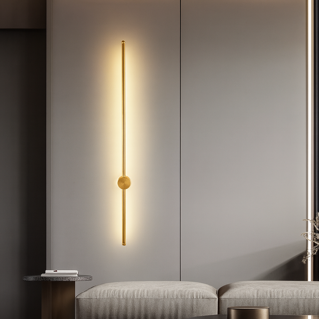 LED Wall Light Fixture Modern Minimalist Linear Sconce for Dining Room Bar Bedroom | Acrylic Iron Construction | Warm White Ambient