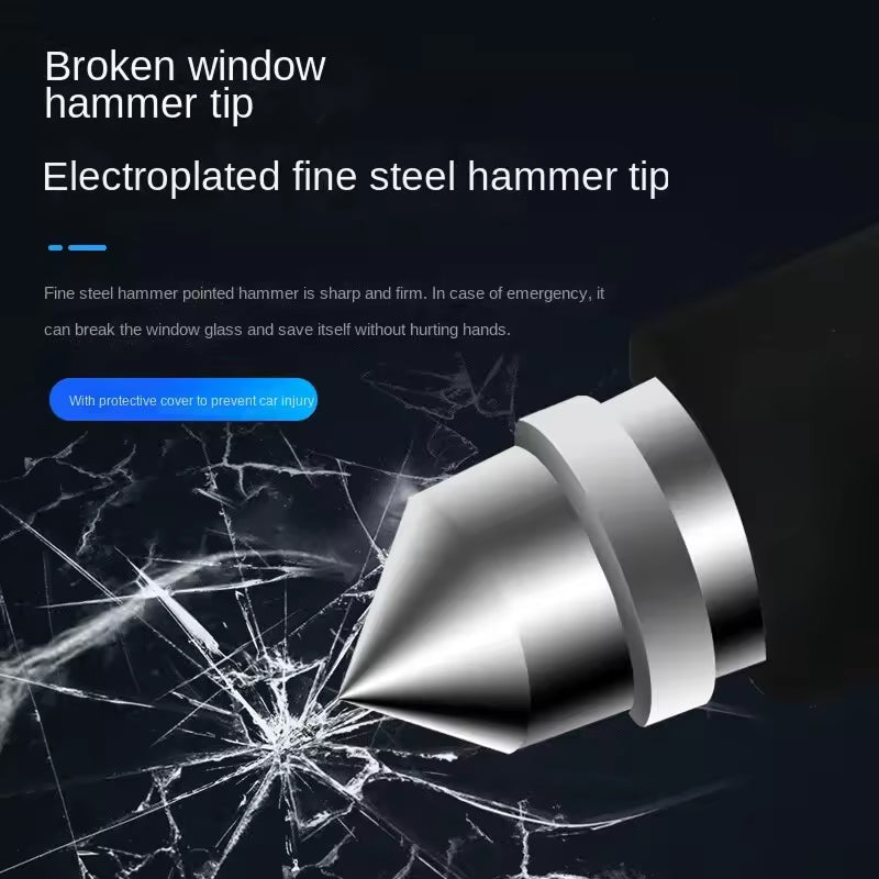 Retractable Anti-Theft Bar with Copper Core Lock & Emergency Glass Breaker for Cars, SUVs & Trucks