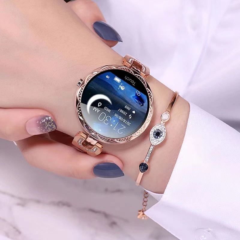 Reloj inteligente con monitor de frecuencia cardíaca, rastreador de actividad física con seguimiento del sueño, reloj deportivo para iPhone y Android