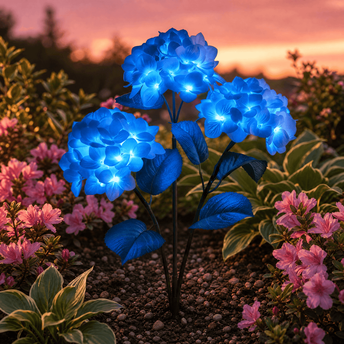 HYDRASHINE – Luces solares florales para un resplandor radiante en exteriores